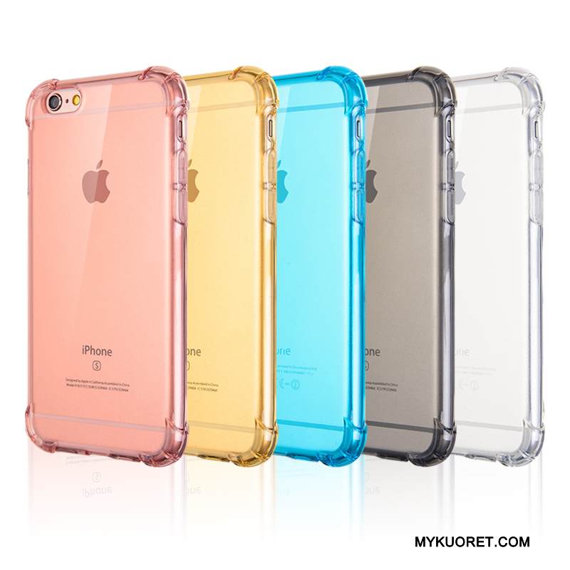 Kuori iPhone 6/6s Monivärinen Puhelimen Kuoret Suupaltti, Kotelo iPhone 6/6s Pehmeä Neste Läpinäkyvä Trendi