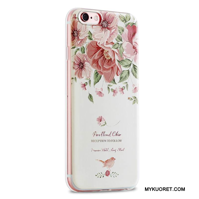 Kuori iPhone 6/6s Pehmeä Neste Jauhe Puhelimen Kuoret, Kotelo iPhone 6/6s Kohokuviointi
