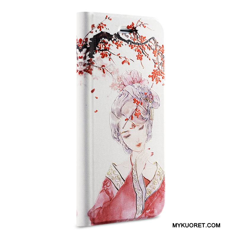 Kuori iPhone 6/6s Plus Kuoret Punainen Puhelimen Kuoret, Kotelo iPhone 6/6s Plus Kohokuviointi Pu Persoonallisuus