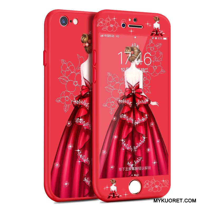 Kuori iPhone 6/6s Plus Laukut Persoonallisuus Pesty Suede, Kotelo iPhone 6/6s Plus Luova Puhelimen Kuoret Ihana