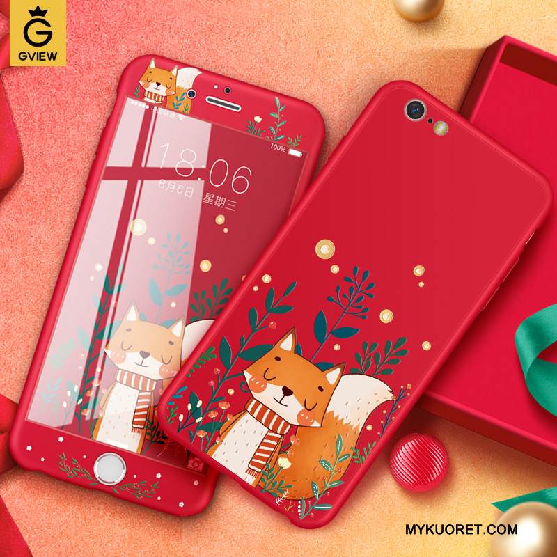 Kuori iPhone 6/6s Plus Laukut Uusi Persoonallisuus, Kotelo iPhone 6/6s Plus Luova Punainen Kissa