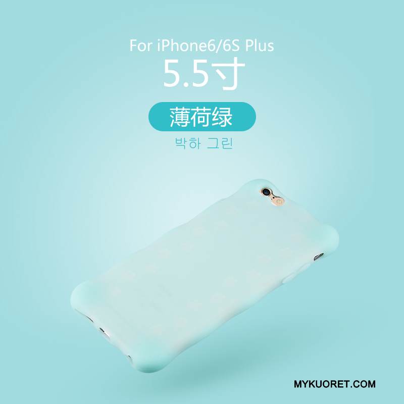 Kuori iPhone 6/6s Plus Laukut Vihreä Puhelimen Kuoret, Kotelo iPhone 6/6s Plus Silikoni Tide-brändi Murtumaton