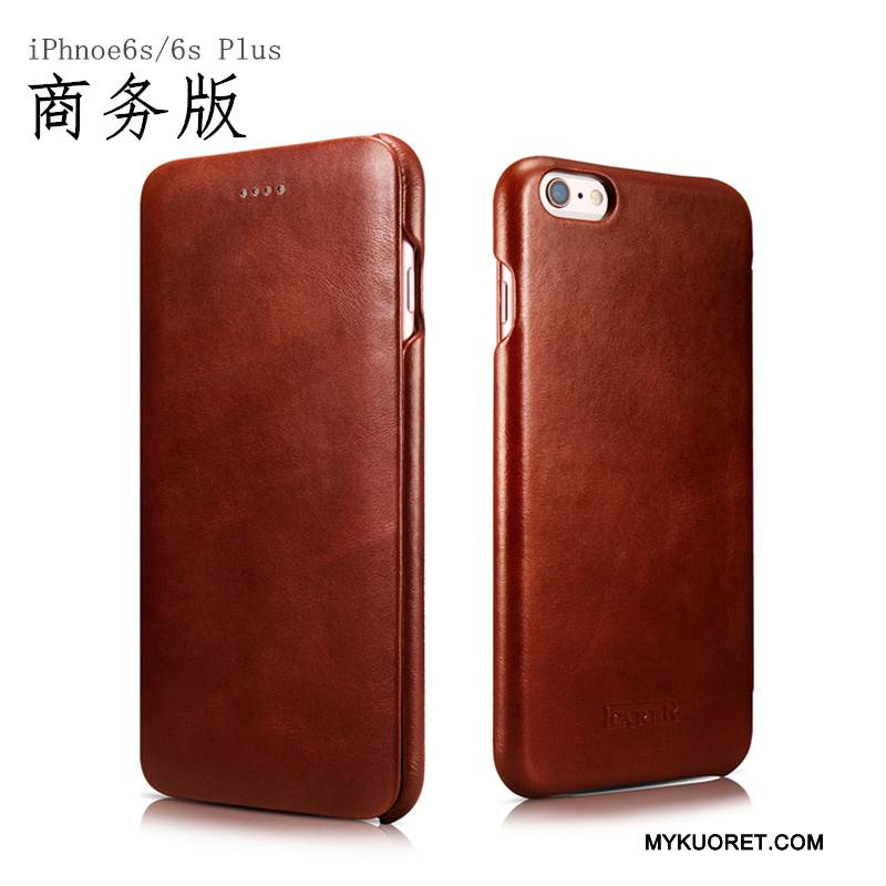 Kuori iPhone 6/6s Plus Nahka Puhelimen Kuoret Liiketoiminta, Kotelo iPhone 6/6s Plus Kuoret