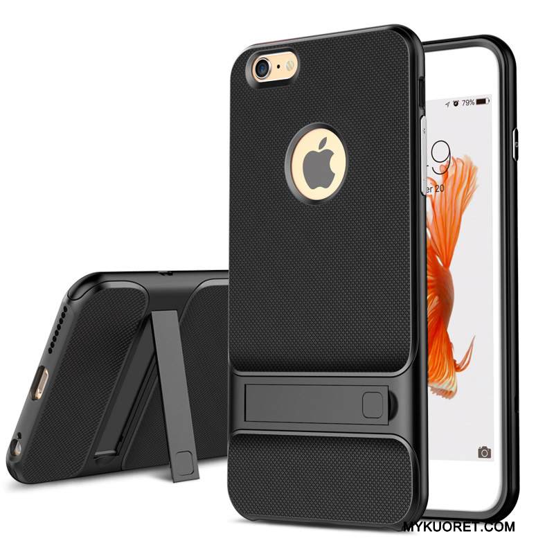 Kuori iPhone 6/6s Plus Silikoni Trendi Murtumaton, Kotelo iPhone 6/6s Plus Laukut Puhelimen Kuoret Musta