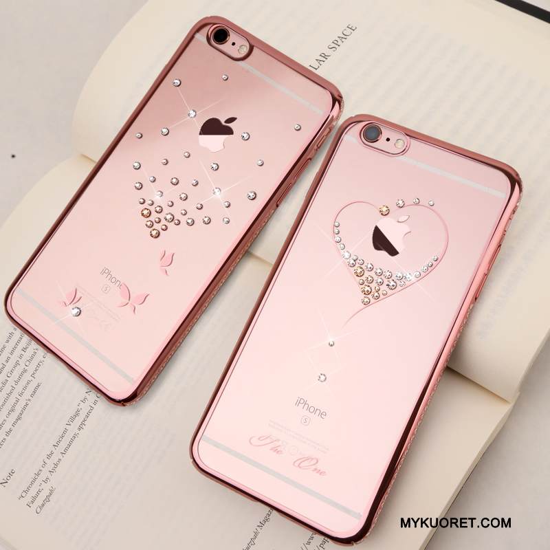 Kuori iPhone 6/6s Plus Strassi Puhelimen Kuoret Trendi, Kotelo iPhone 6/6s Plus Ylellisyys Ohut Läpinäkyvä