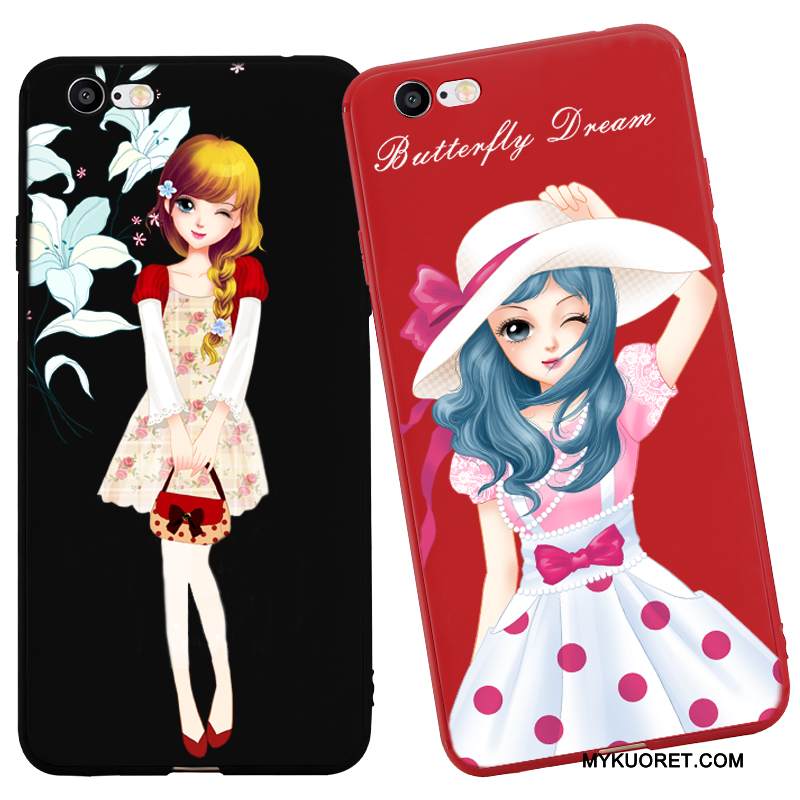 Kuori iPhone 6/6s Plus Suojaus Ripustettavat Koristeet Murtumaton, Kotelo iPhone 6/6s Plus Pehmeä Neste Pesty Suede Puhelimen Kuoret