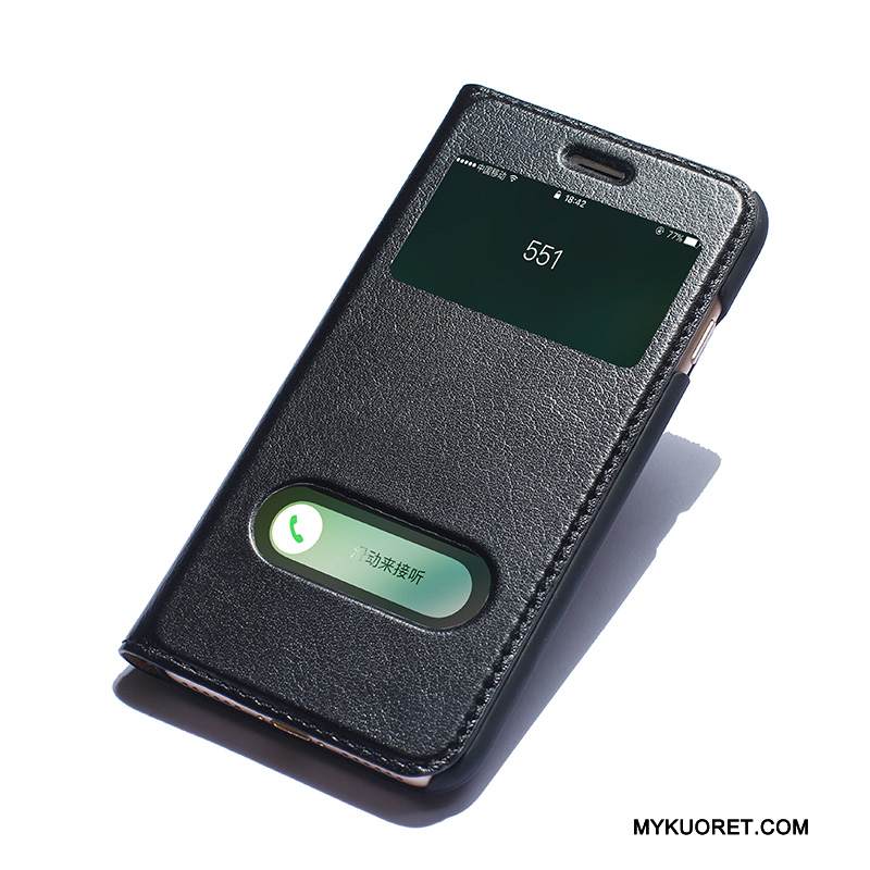 Kuori iPhone 7 Kuoret Lehmä Musta, Kotelo iPhone 7 Nahka Puhelimen Kuoret Murtumaton