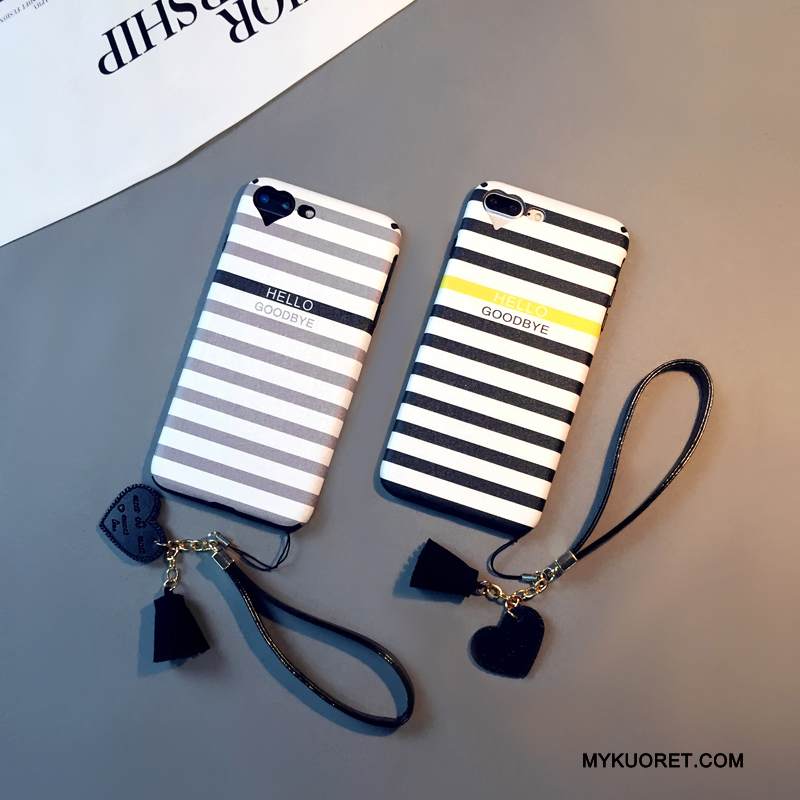 Kuori iPhone 7 Laukut Puhelimen Kuoret Musta, Kotelo iPhone 7 Silkki Yksinkertainen Ripustettavat Koristeet