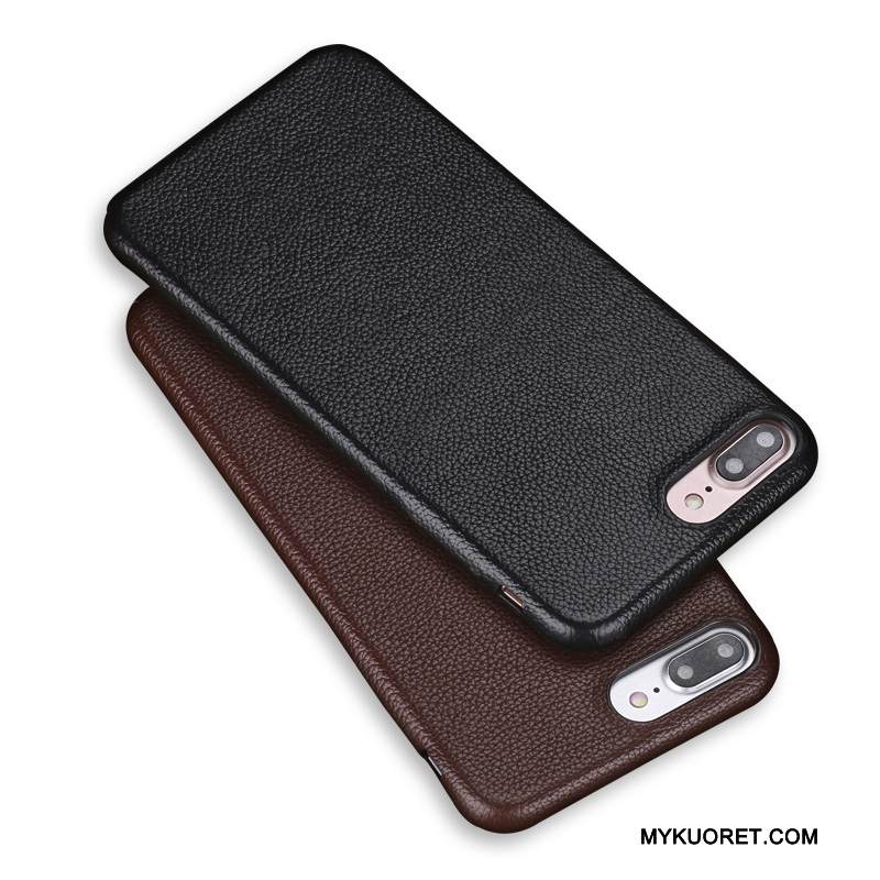 Kuori iPhone 7 Laukut Puhelimen Kuoret Musta, Kotelo iPhone 7 Ylellisyys Tide-brändi Murtumaton