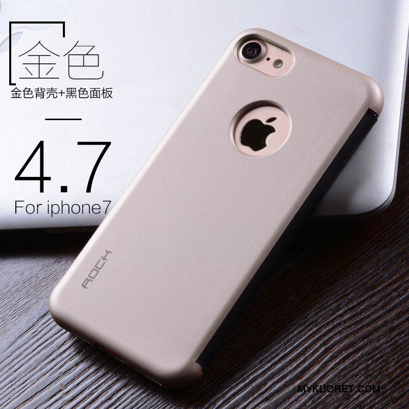 Kuori iPhone 7 Nahka Sininen Syvä Väri, Kotelo iPhone 7 Silikoni Uusi Puhelimen Kuoret