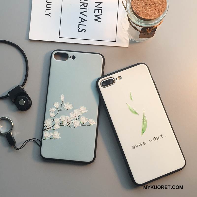 Kuori iPhone 7 Plus Kohokuviointi Trendi Vaaleansininen, Kotelo iPhone 7 Plus Laukut Murtumaton Puhelimen Kuoret