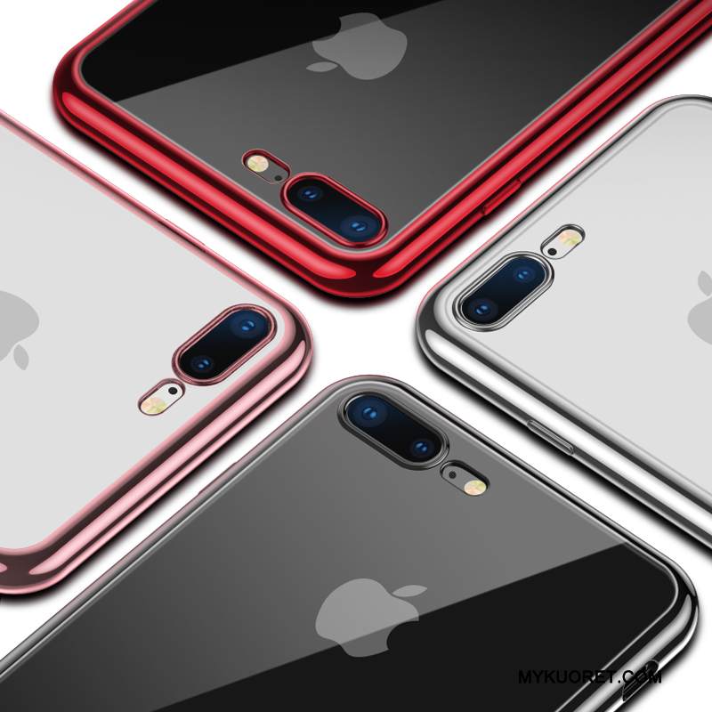 Kuori iPhone 7 Plus Laukut Puhelimen Kuoret Läpinäkyvä, Kotelo iPhone 7 Plus Pehmeä Neste Murtumaton