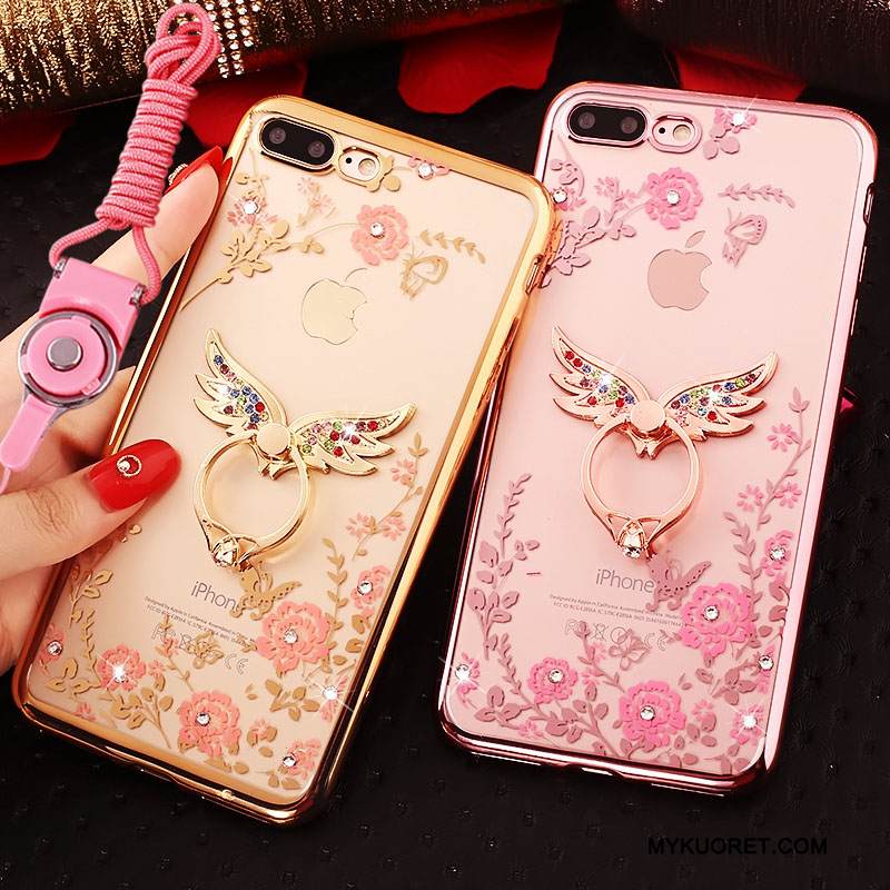 Kuori iPhone 7 Plus Luova Rengas Jauhe, Kotelo iPhone 7 Plus Ylellisyys Kristalli Niitti