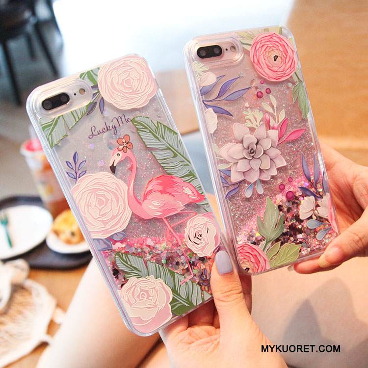 Kuori iPhone 7 Plus Monivärinen Lintu Juoksuhiekka, Kotelo iPhone 7 Plus Neste Jauhe