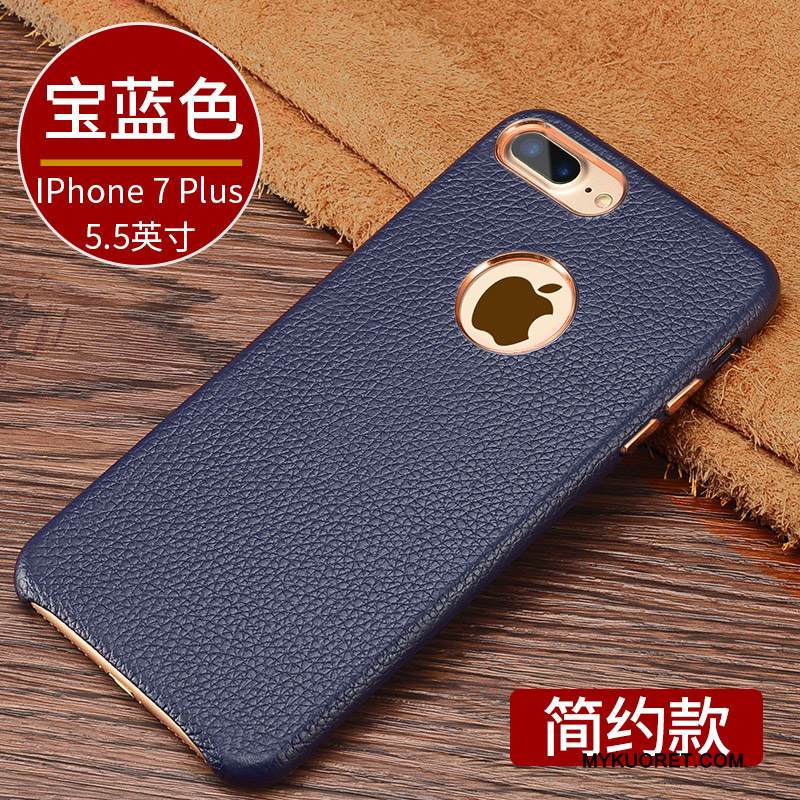 Kuori iPhone 7 Plus Suojaus Liiketoiminta Tummansininen, Kotelo iPhone 7 Plus Laukut Puhelimen Kuoret Murtumaton