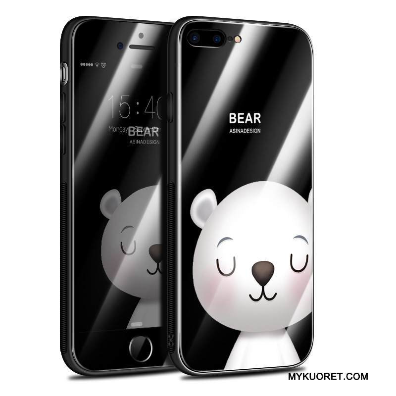 Kuori iPhone 8 Laukut Murtumaton Rikkaus, Kotelo iPhone 8 Silikoni Kissa Lasi