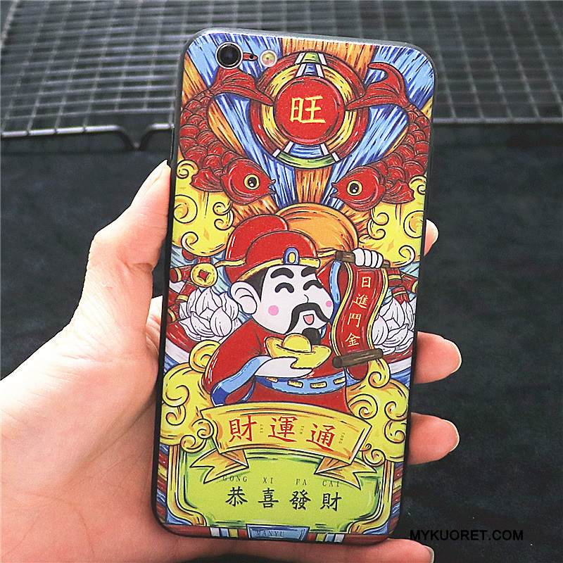 Kuori iPhone 8 Laukut Rikkauden Jumala Puhelimen Kuoret, Kotelo iPhone 8 Monivärinen Murtumaton Persoonallisuus