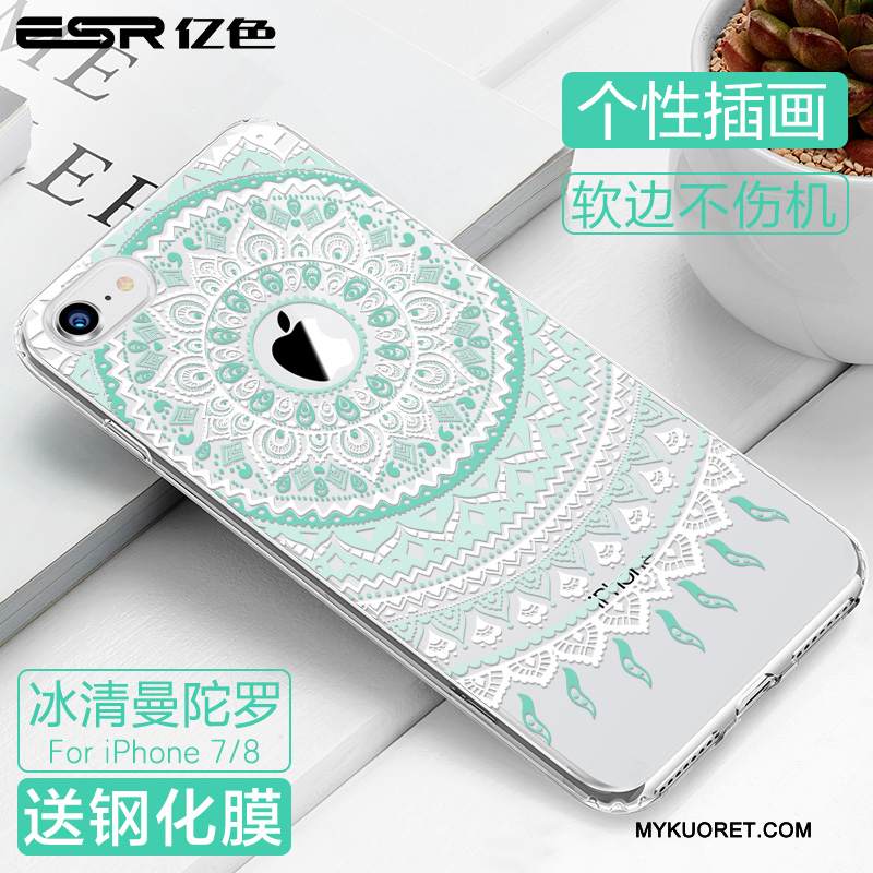 Kuori iPhone 8 Luova Murtumaton Uusi, Kotelo iPhone 8 Suojaus Vihreä Puhelimen Kuoret