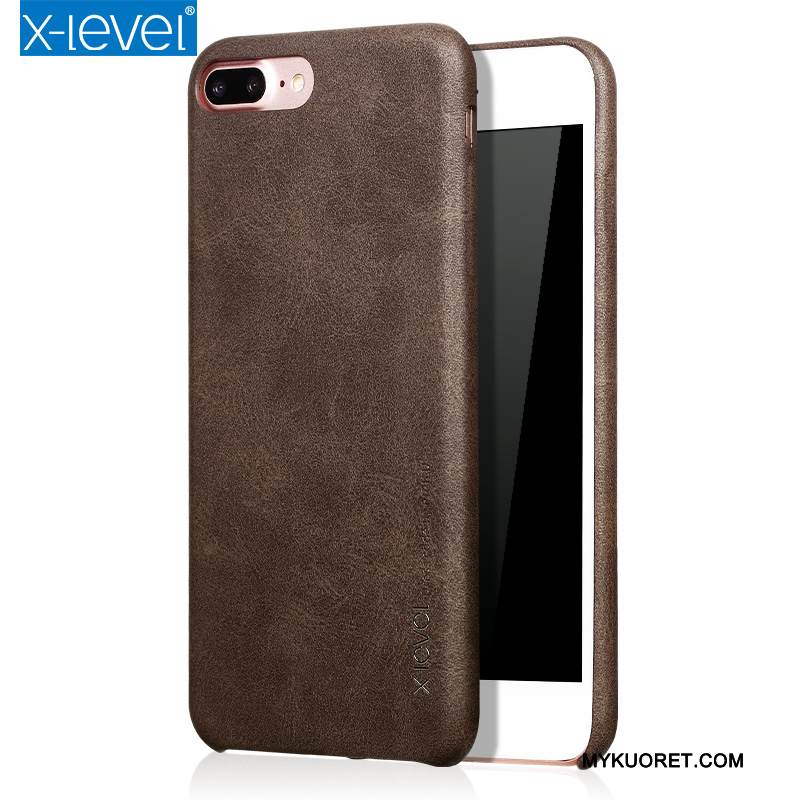 Kuori iPhone 8 Nahka Murtumaton Puhelimen Kuoret, Kotelo iPhone 8 Suojaus Kortti