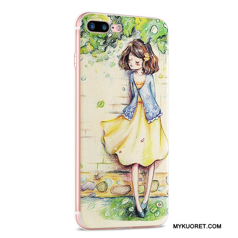 Kuori iPhone 8 Plus Laukut Puhelimen Kuoret Pu, Kotelo iPhone 8 Plus Silikoni Vihreä Uusi