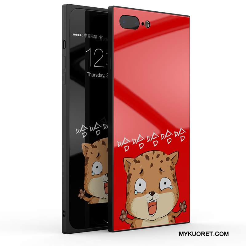 Kuori iPhone 8 Plus Luova Lasi Trendi, Kotelo iPhone 8 Plus Laukut Puhelimen Kuoret Murtumaton