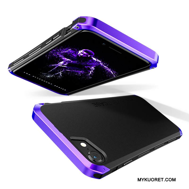 Kuori iPhone 8 Plus Luova Violetti Persoonallisuus, Kotelo iPhone 8 Plus Laukut Puhelimen Kuoret Murtumaton