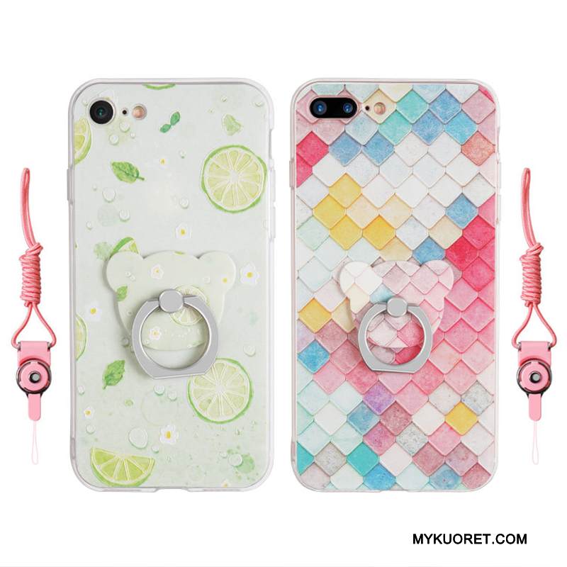 Kuori iPhone 8 Plus Monivärinen Läpinäkyvä Persoonallisuus, Kotelo iPhone 8 Plus Luova Ihana Puhelimen Kuoret