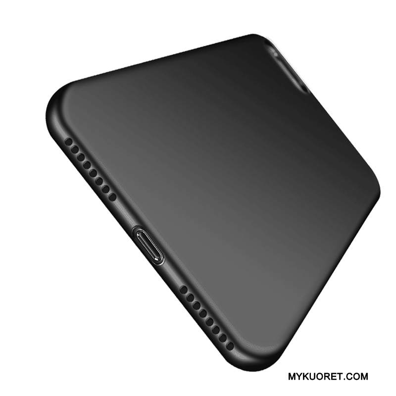 Kuori iPhone 8 Plus Pehmeä Neste Murtumaton Musta, Kotelo iPhone 8 Plus Laukut Malli Pesty Suede