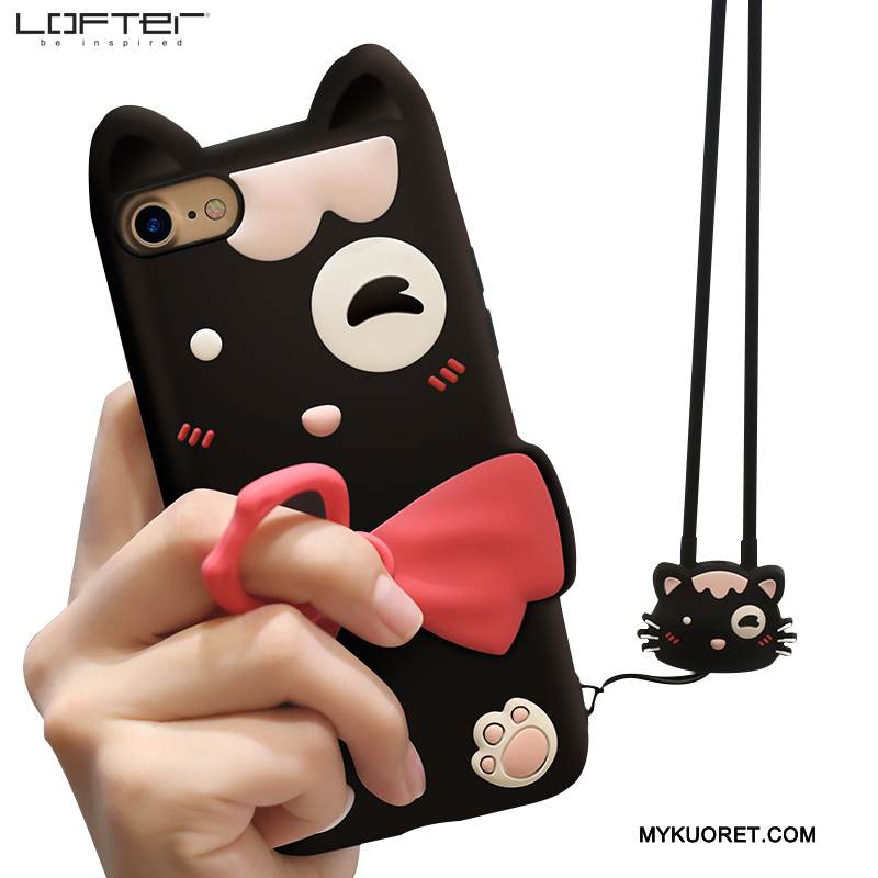 Kuori iPhone 8 Plus Pehmeä Neste Puhelimen Kuoret Ripustettavat Koristeet, Kotelo iPhone 8 Plus Silikoni Super Söpö Ihana