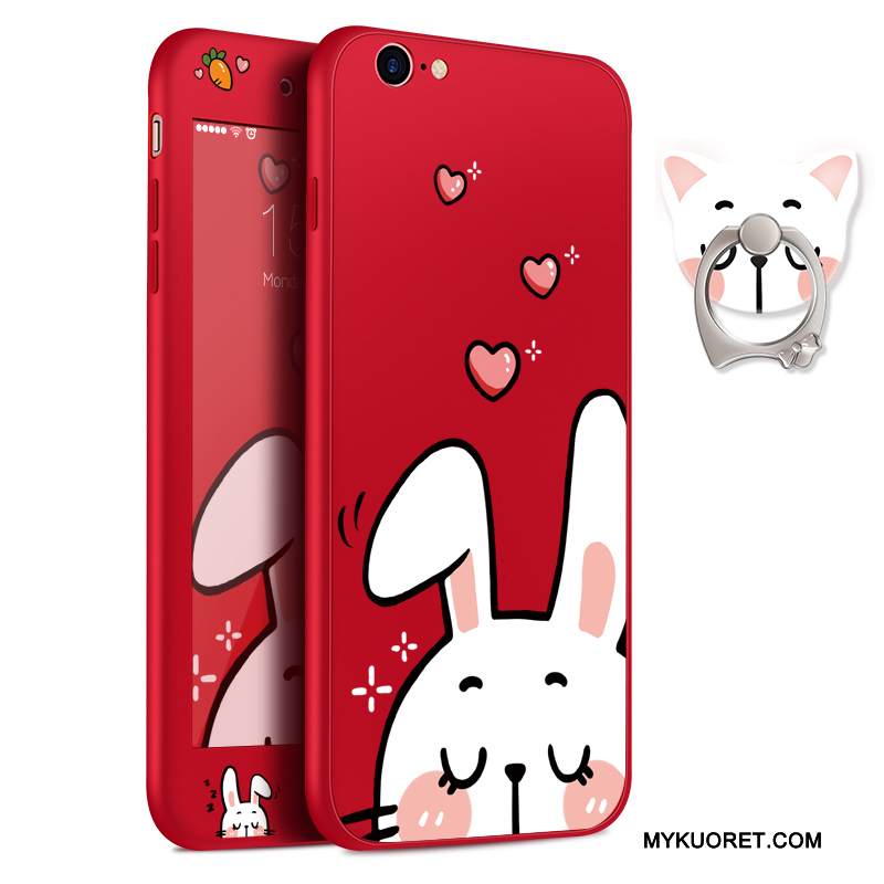 Kuori iPhone 8 Plus Pehmeä Neste Punainen Ohut, Kotelo iPhone 8 Plus Laukut Puhelimen Kuoret Murtumaton