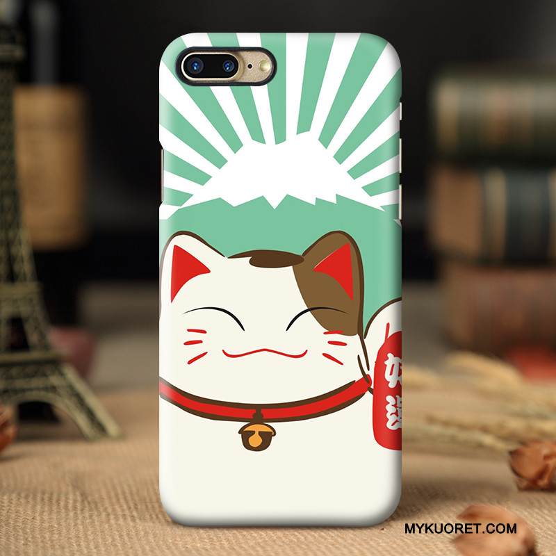 Kuori iPhone 8 Plus Sarjakuva Ihana Persoonallisuus, Kotelo iPhone 8 Plus Luova Rikkaus Vihreä