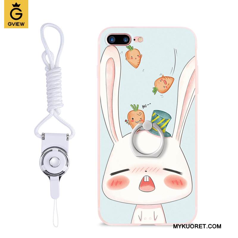 Kuori iPhone 8 Plus Sarjakuva Ripustettavat Koristeet Sininen, Kotelo iPhone 8 Plus Silikoni Kova Tide-brändi