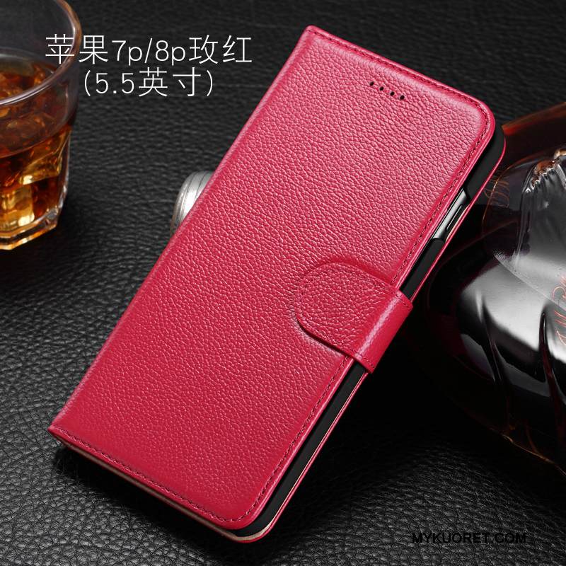 Kuori iPhone 8 Plus Suojaus Punainen Puhelimen Kuoret, Kotelo iPhone 8 Plus Kuoret Murtumaton