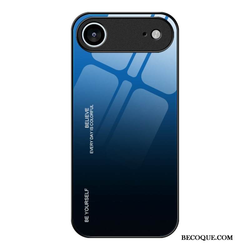 Kuori iPhone Air Ole Oma Itsesi Karkaistulla Lasilla