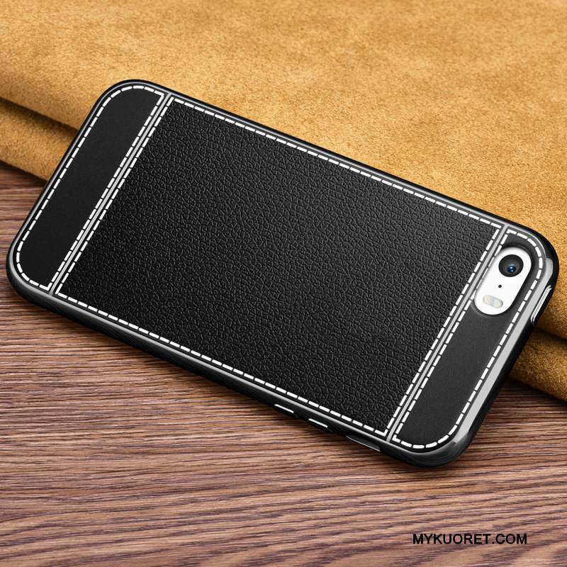 Kuori iPhone Se Luova Murtumaton Puhelimen Kuoret, Kotelo iPhone Se Laukut Yksinkertainen Musta