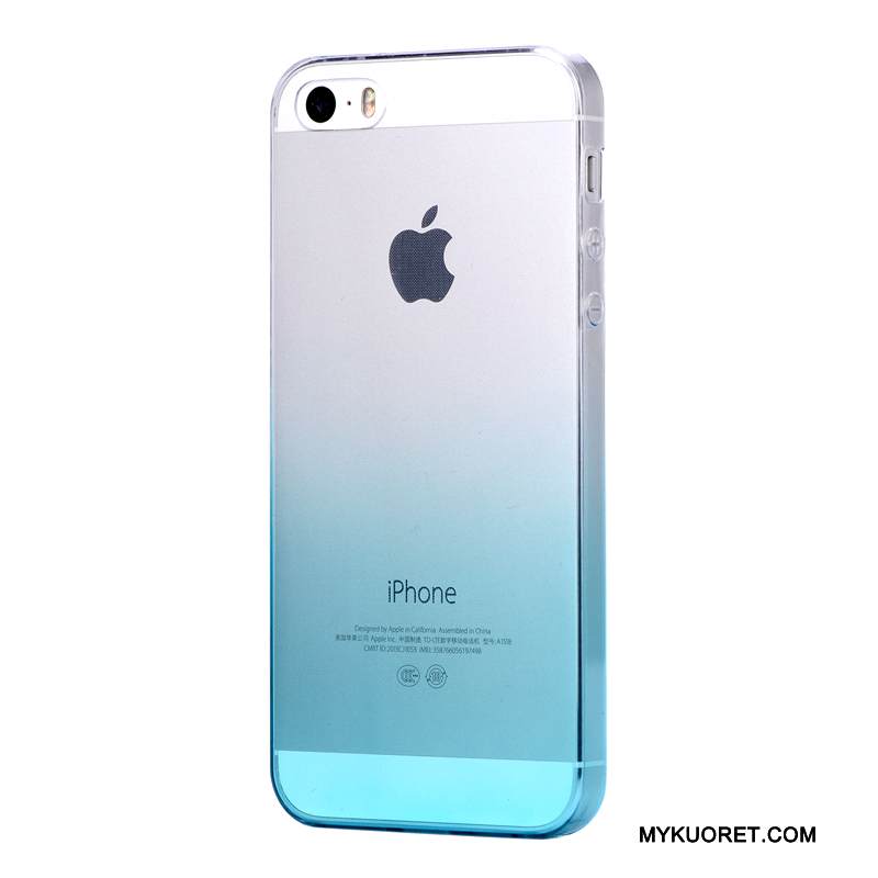 Kuori iPhone Se Silikoni Läpinäkyvä Yksinkertainen, Kotelo iPhone Se Pehmeä Neste Puhelimen Kuoret Kaltevuus