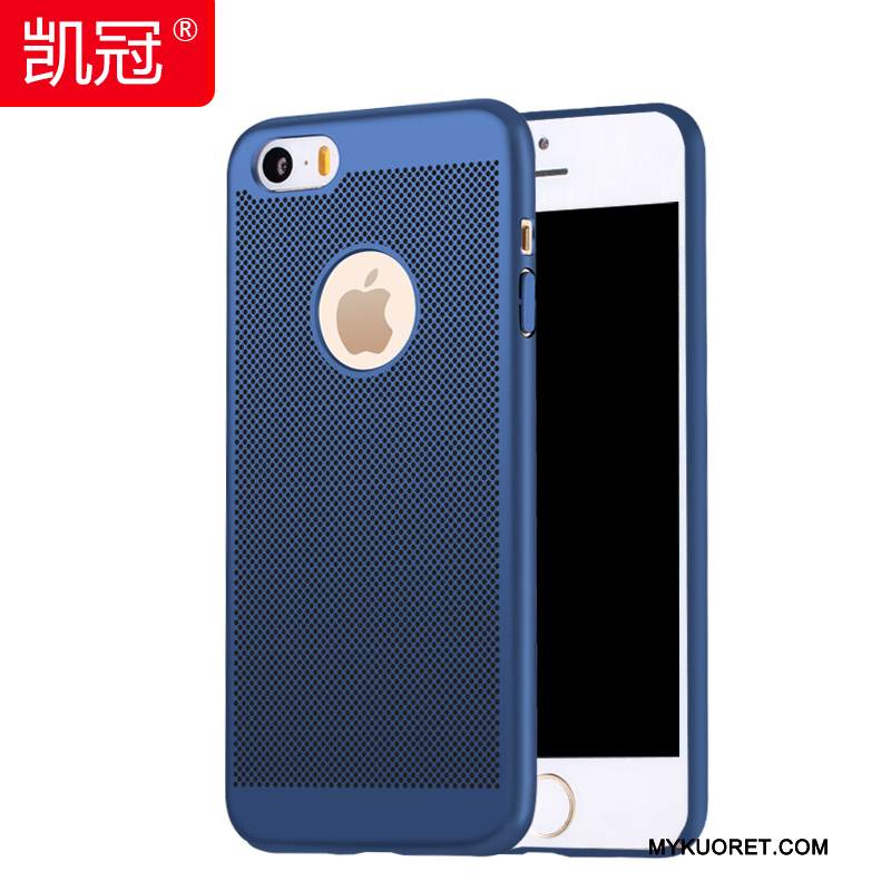 Kuori iPhone Se Silikoni Sininen Pesty Suede, Kotelo iPhone Se Suojaus Trendi Hengittävä