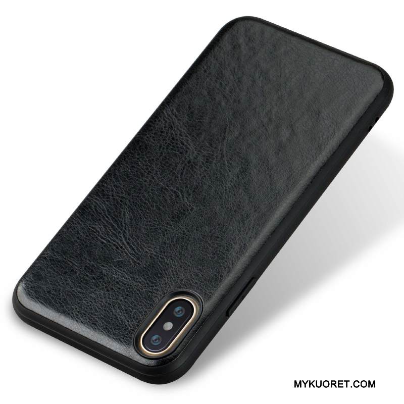 Kuori iPhone X Laukut Musta Murtumaton, Kotelo iPhone X Suojaus Ohut Säteilevä