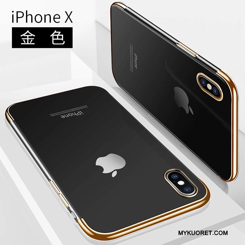 Kuori iPhone X Laukut Puhelimen Kuoret Ultra, Kotelo iPhone X Pehmeä Neste Läpinäkyvä Trendi