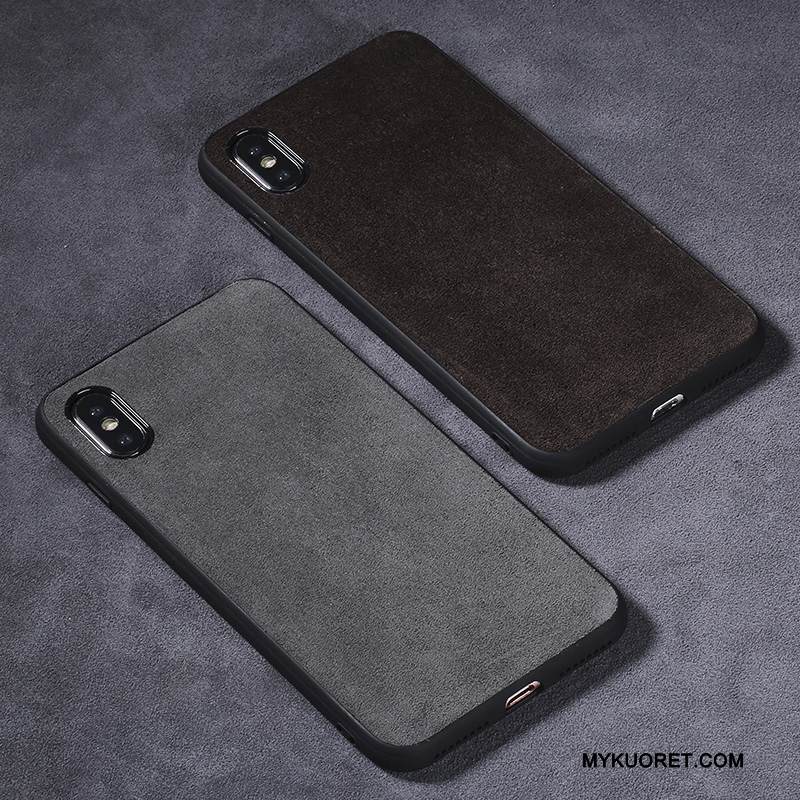 Kuori iPhone X Laukut Trendi Harmaa, Kotelo iPhone X Silikoni Puhelimen Kuoret Uusi