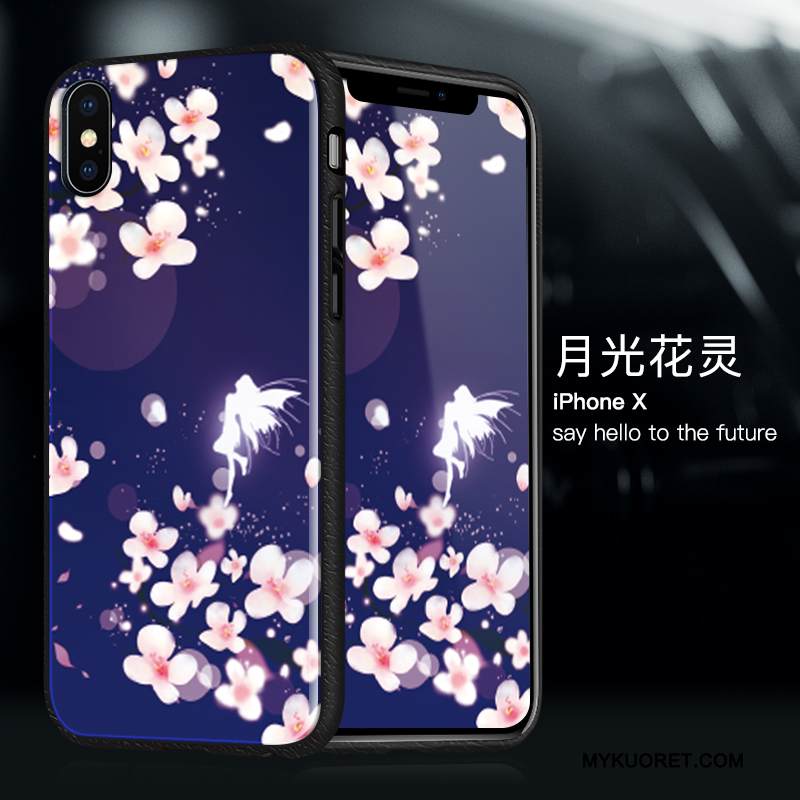 Kuori iPhone X Laukut Violetti Puhelimen Kuoret, Kotelo iPhone X Silikoni Murtumaton Ultra