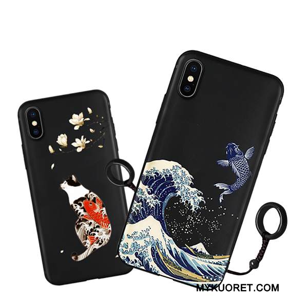 Kuori iPhone X Luova Uusi Persoonallisuus, Kotelo iPhone X Silikoni Tide-brändi Puhelimen Kuoret