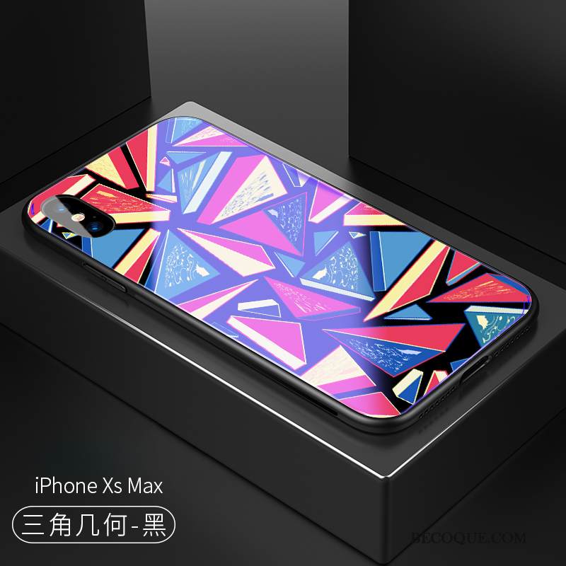 Kuori iPhone Xs Max Luova Uusi Tide-brändi, Kotelo iPhone Xs Max Musta Lasi