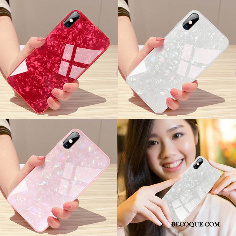 Kuori iPhone Xs Silikoni Uusi Jauhe, Kotelo iPhone Xs Luova Tide-brändi Lasi