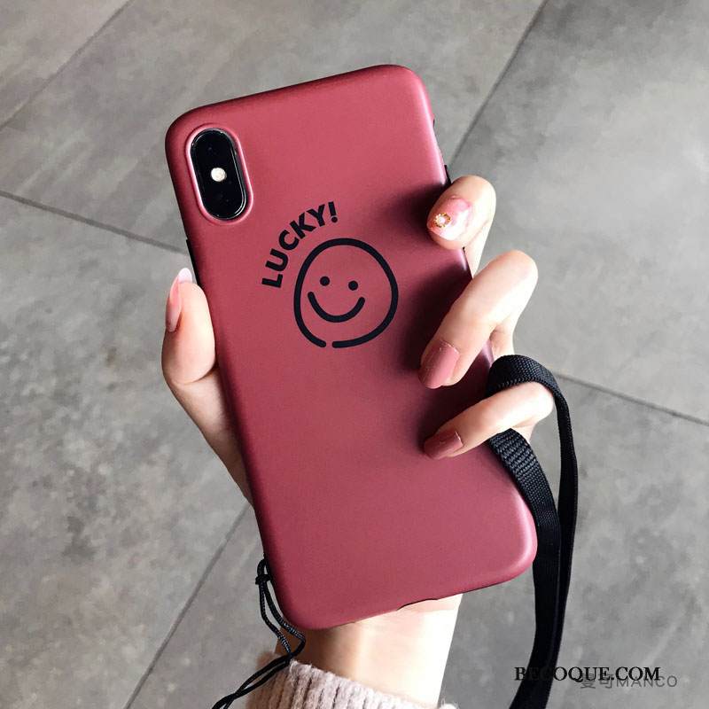 Kuori iPhone Xs Silikoni Uusi Punainen, Kotelo iPhone Xs Puhelimen Kuoret Ripustettavat Koristeet