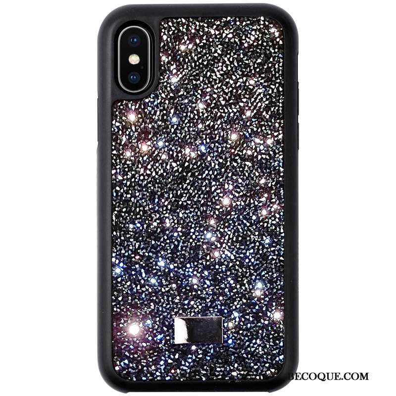 Kuori iPhone Xs Strassi Net Red Kova, Kotelo iPhone Xs Musta Uusi