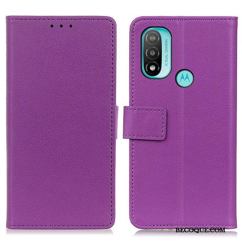 Nahkakotelo Moto E40 / E30 / E20 Khazneh Classic