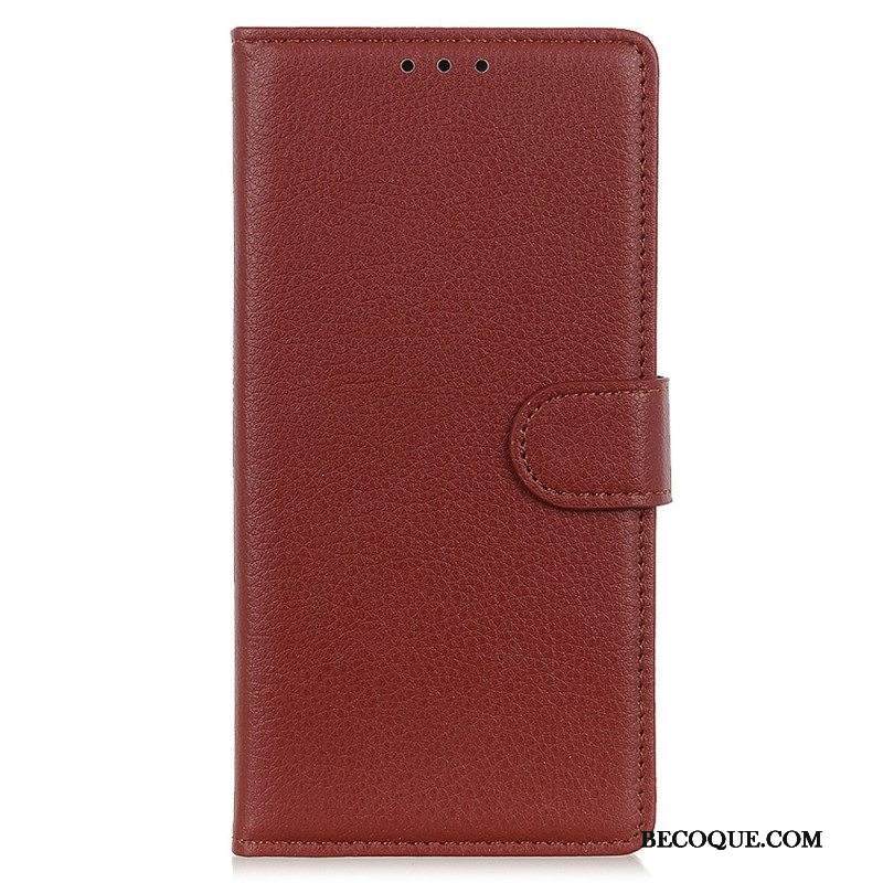 Nahkakotelo Moto G73 5G Perinteinen Keinonahka