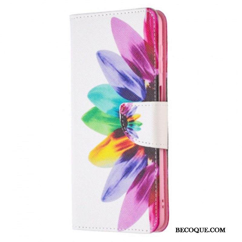 Nahkakotelo Samsung Galaxy M52 5G Kukka