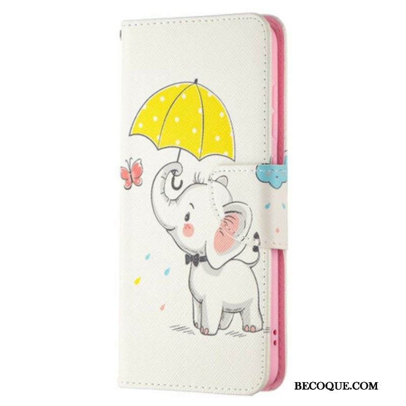 Nahkakotelo Samsung Galaxy S21 FE Elefanttivauva